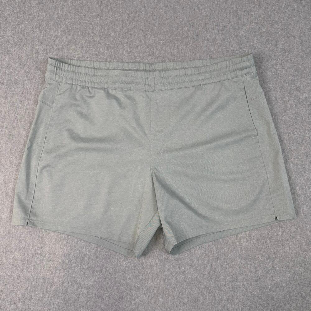 Eddie Bauer Athletic Short Light Green Womens L Marina Pull On Stretch Sporty